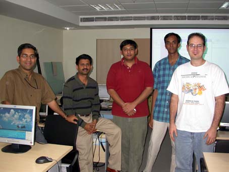 (Left to Right):  Ranga, Venkatesh, Satish Bhat, Kannan, Jon